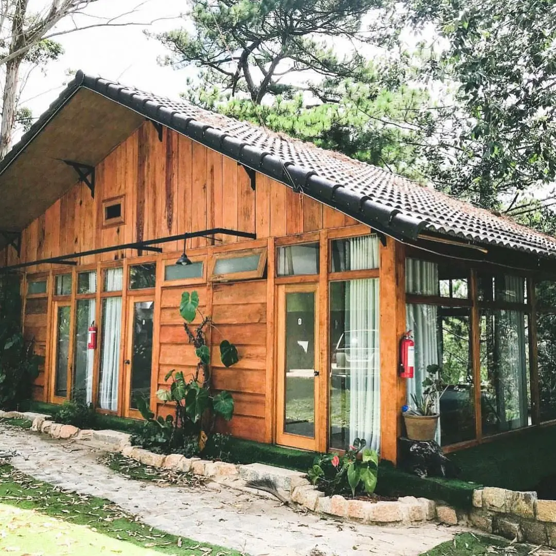 Mẫu nhà sàn đơn giản dạng homestay